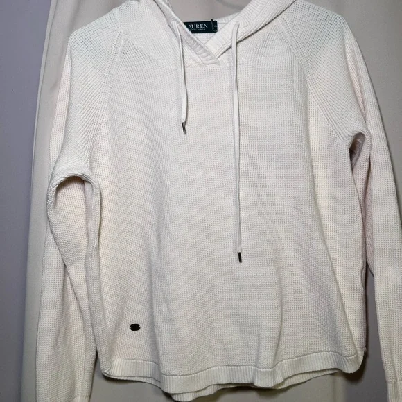 Nice 100% cotton sweater, Ralph Lauren brand, white color - Picture 9 of 11